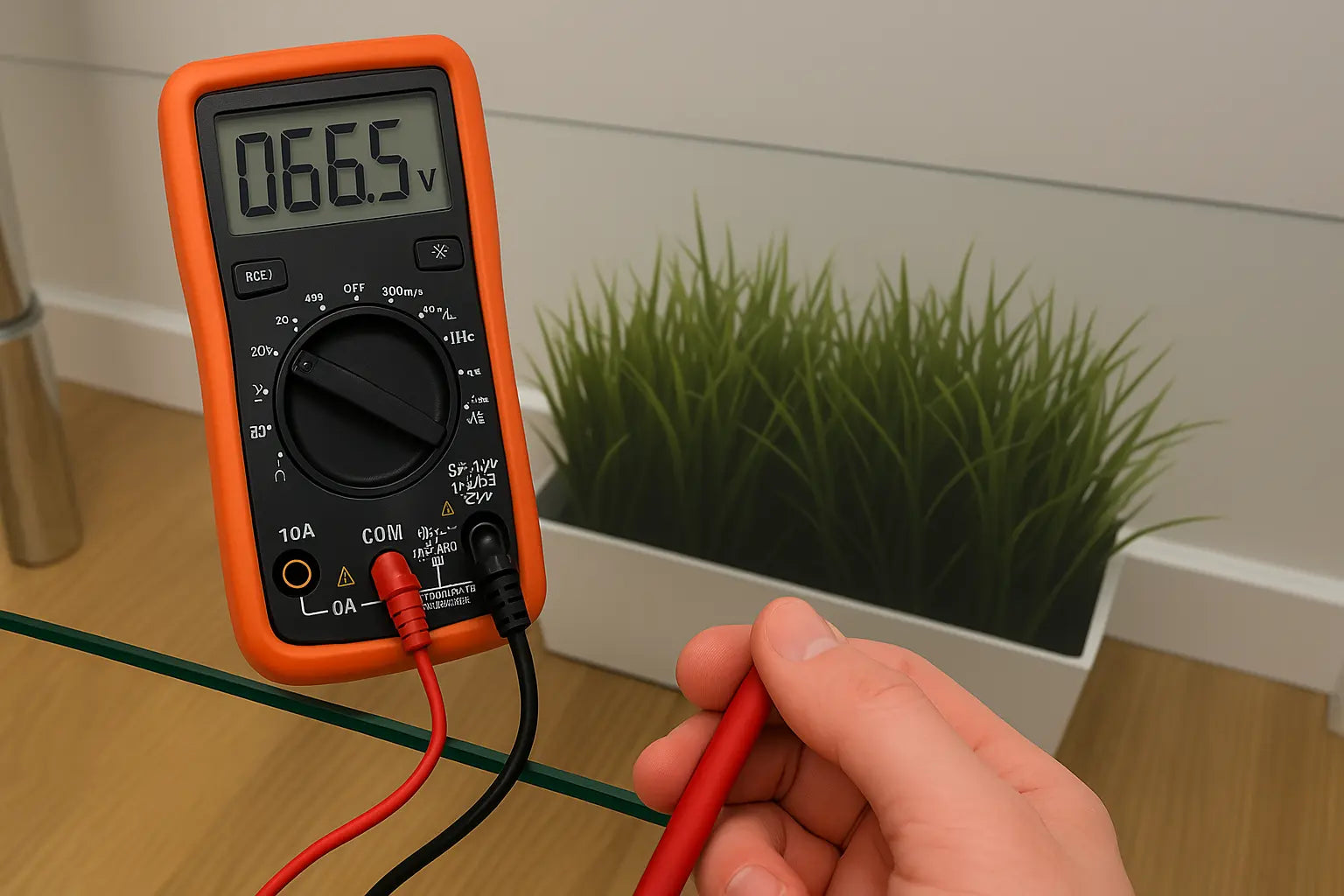 Load video: Here I am holding a tester. It will show my reading with electrical charge whilst i am standing on the ground without any means of grounding access. Watch the meter tester readings when i stand on the groundly mat. It drops to 0 immediately, reducing all the built up electrical charge in my body which helps with inflammation and fatigue.